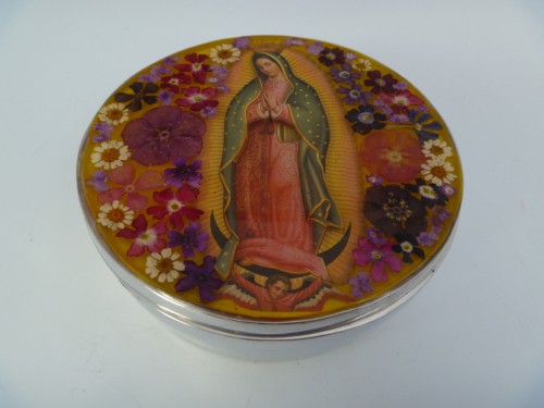 Large Round Box - Lady of Guadalupe (5