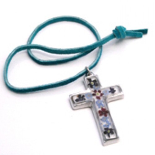 Pewter Cross Necklace (3