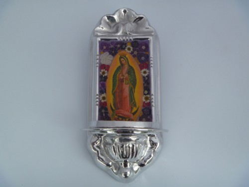 Candle Holder - Lady of Guadalupe (4.5