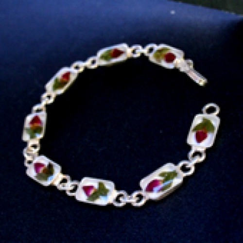 Sterling Silver Bracelet (Rose)